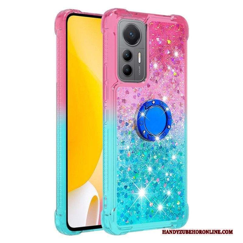 Cover Xiaomi 12 Lite Staffa Ad Anello Glitterata