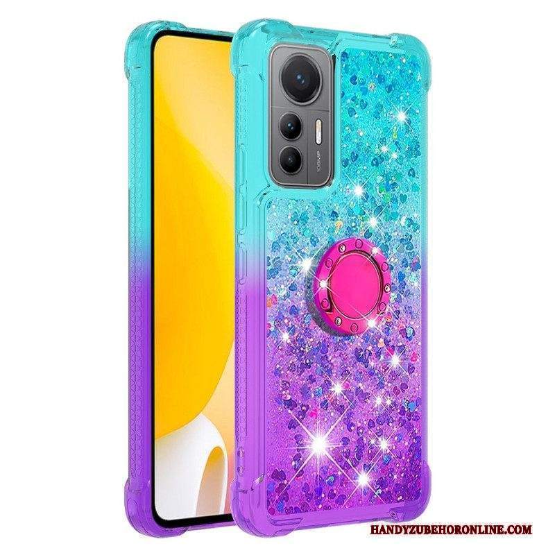 Cover Xiaomi 12 Lite Staffa Ad Anello Glitterata