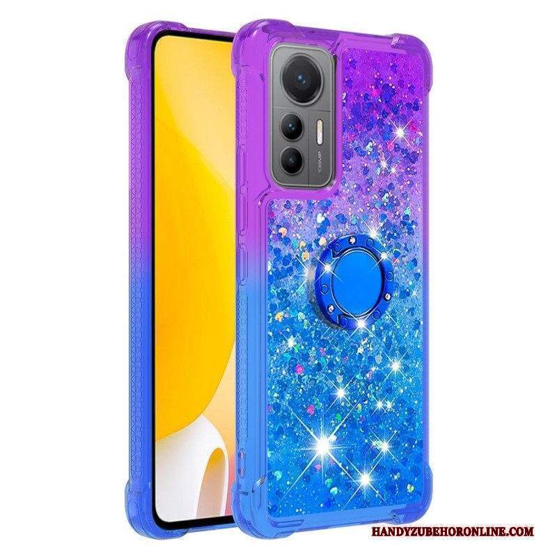 Cover Xiaomi 12 Lite Staffa Ad Anello Glitterata