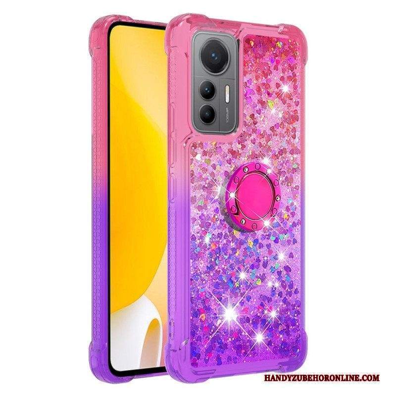 Cover Xiaomi 12 Lite Staffa Ad Anello Glitterata