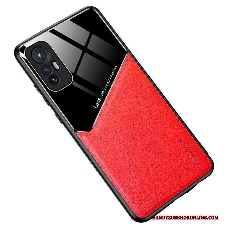 Cover Xiaomi 12 Pro Effetto Pelle Magnetica