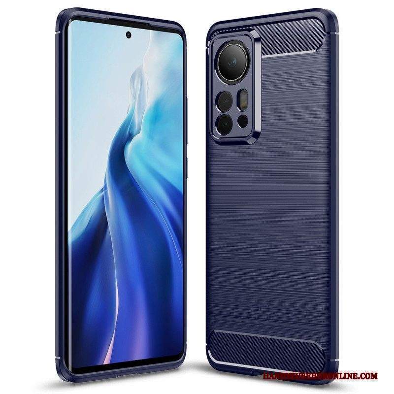 Cover Xiaomi 12 Pro Fibra Di Carbonio Spazzolata