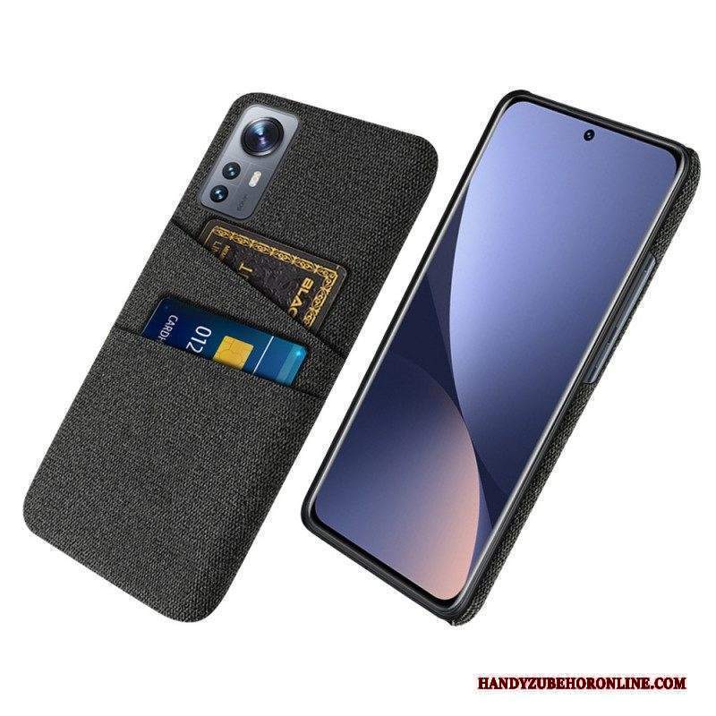 Cover Xiaomi 12 Pro Panno Con Portacarte