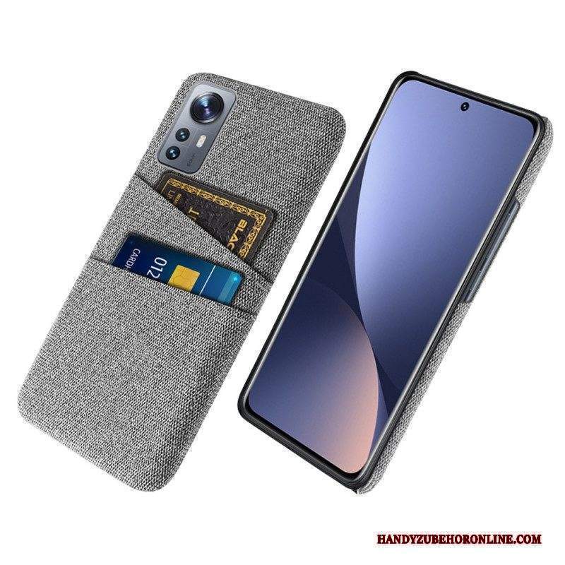 Cover Xiaomi 12 Pro Panno Con Portacarte