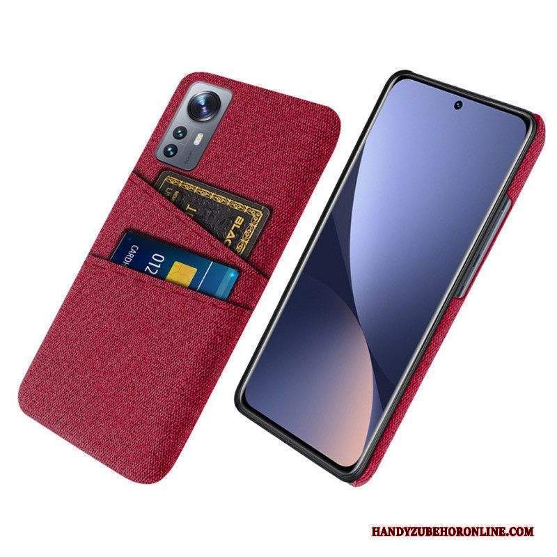 Cover Xiaomi 12 Pro Panno Con Portacarte