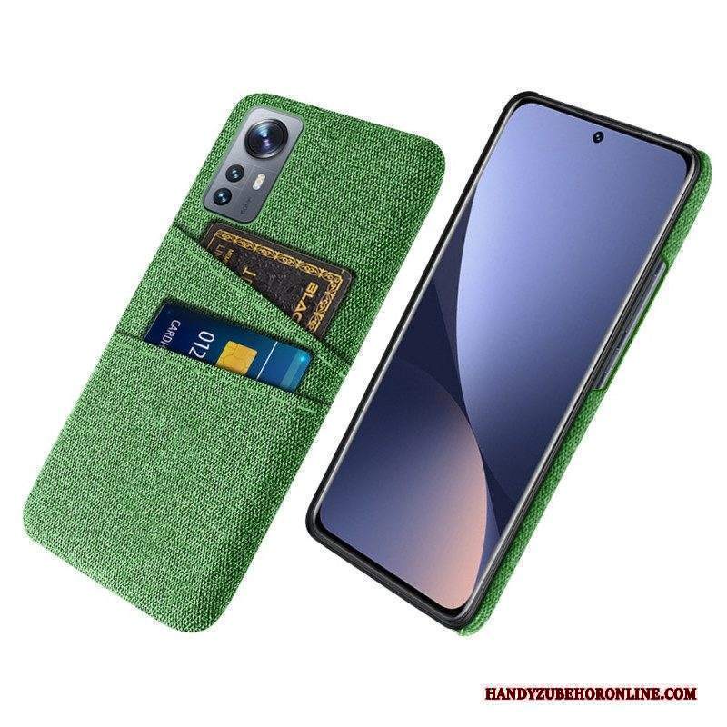 Cover Xiaomi 12 Pro Panno Con Portacarte