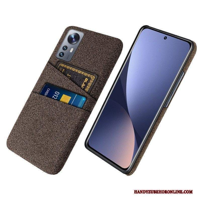 Cover Xiaomi 12 Pro Panno Con Portacarte