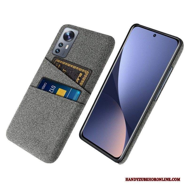 Cover Xiaomi 12 Pro Panno Con Portacarte