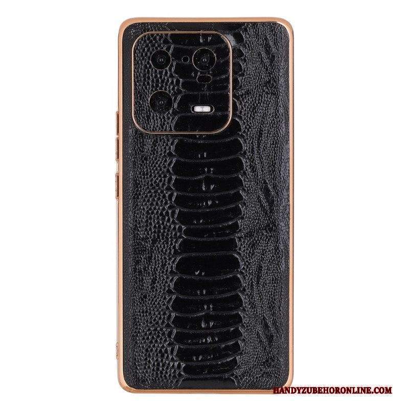 Cover Xiaomi 13 Pro Vera Pelle Stile Coccodrillo