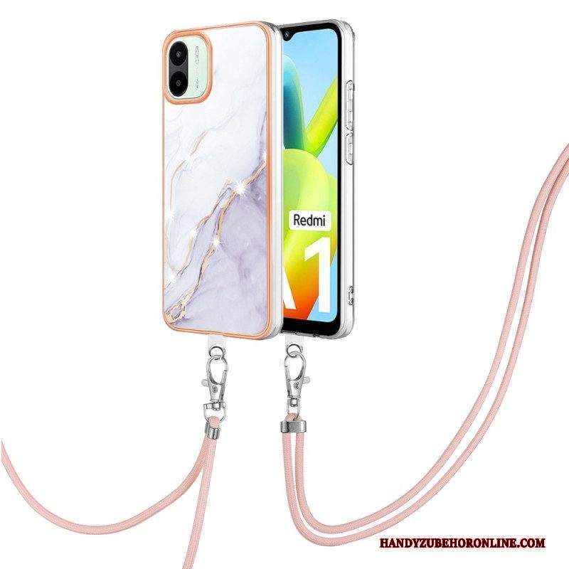 Cover Xiaomi Redmi A1 Coulisse In Stile Marmo