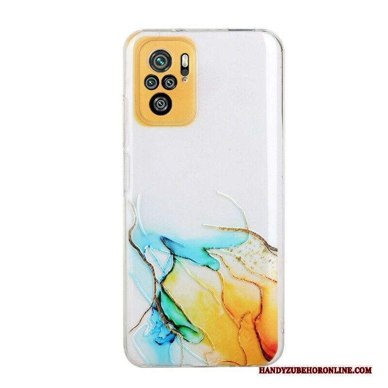 Cover Xiaomi Redmi Note 10 / 10S Effetto Marmo Siliconato