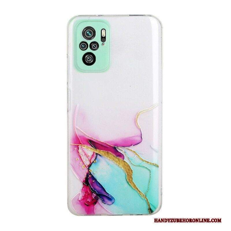 Cover Xiaomi Redmi Note 10 / 10S Effetto Marmo Siliconato