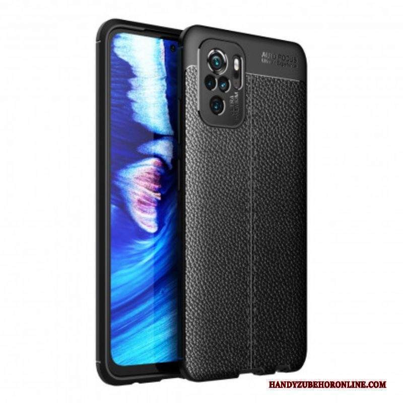 Cover Xiaomi Redmi Note 10 / 10S Linea Litchi Double Effetto Pelle