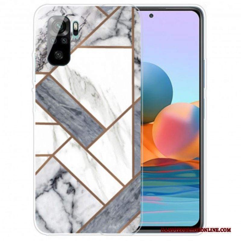 Cover Xiaomi Redmi Note 10 / 10S Marmo Dalle Geometrie Intense