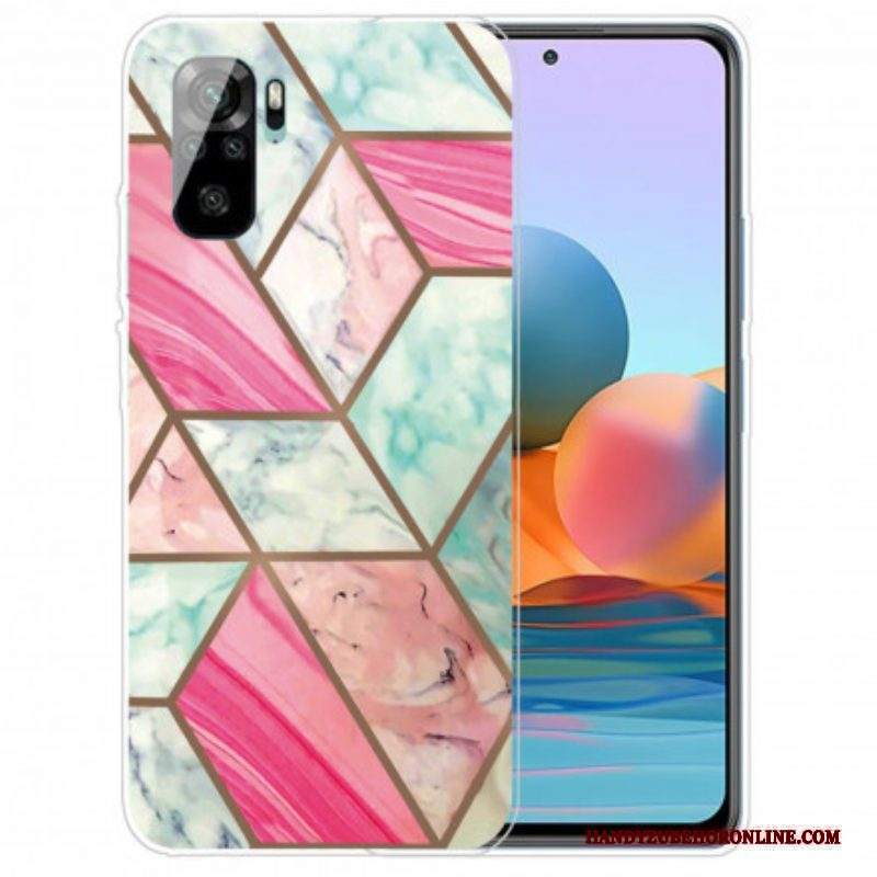 Cover Xiaomi Redmi Note 10 / 10S Marmo Dalle Geometrie Intense