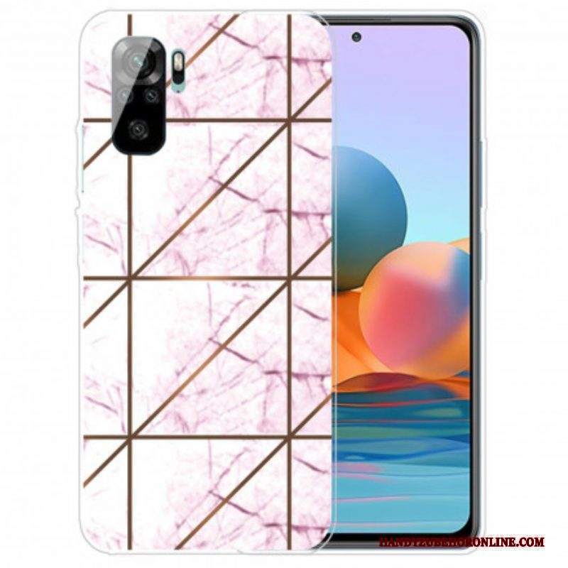 Cover Xiaomi Redmi Note 10 / 10S Marmo Dalle Geometrie Intense