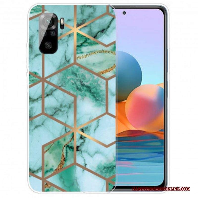 Cover Xiaomi Redmi Note 10 / 10S Marmo Dalle Geometrie Intense