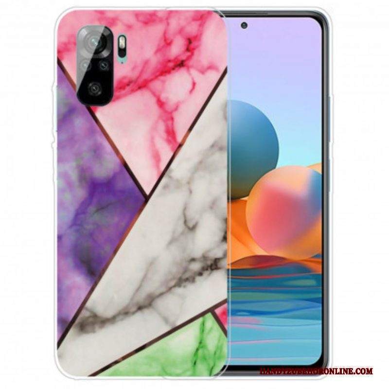 Cover Xiaomi Redmi Note 10 / 10S Marmo Dalle Geometrie Intense