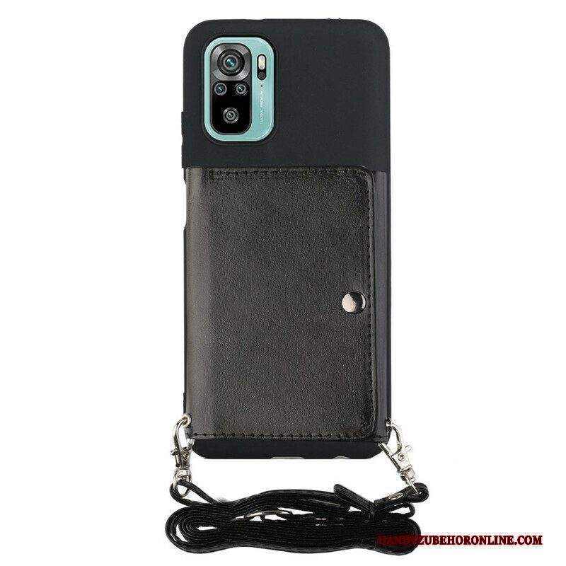 Cover Xiaomi Redmi Note 10 / 10S Portacarte Con Tracolla