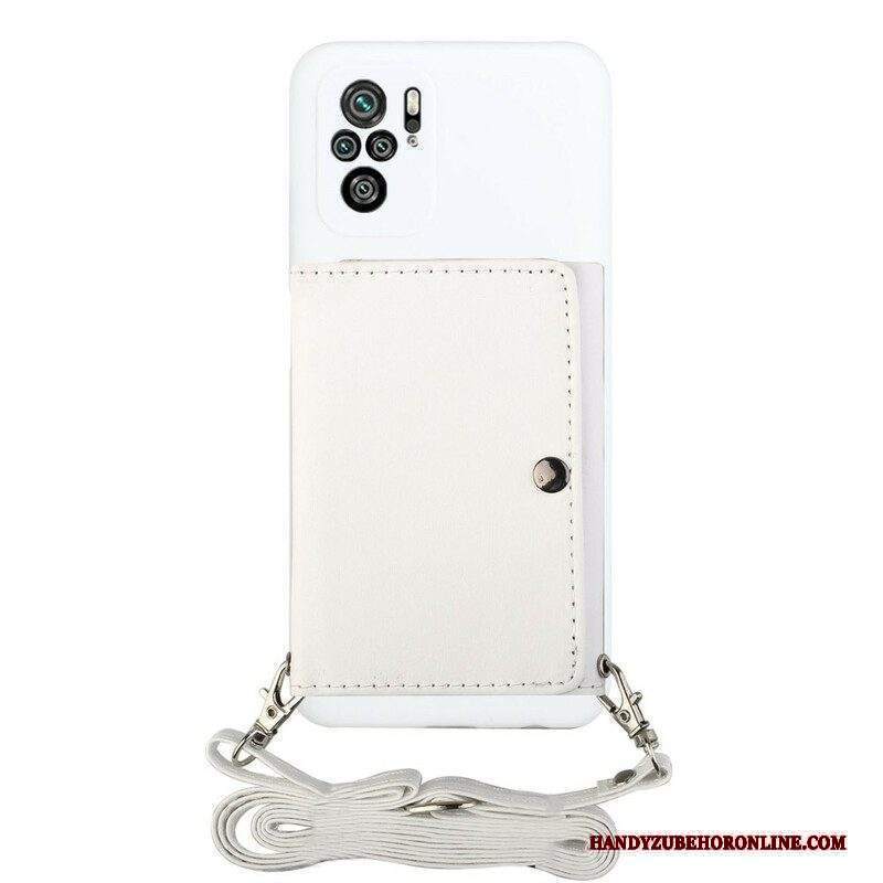 Cover Xiaomi Redmi Note 10 / 10S Portacarte Con Tracolla