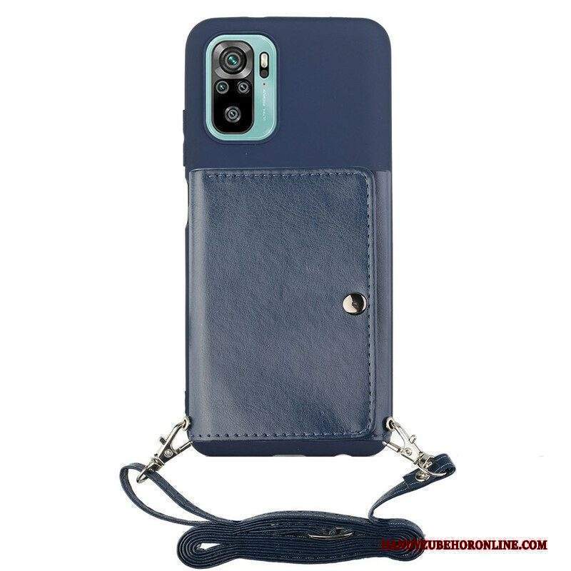 Cover Xiaomi Redmi Note 10 / 10S Portacarte Con Tracolla