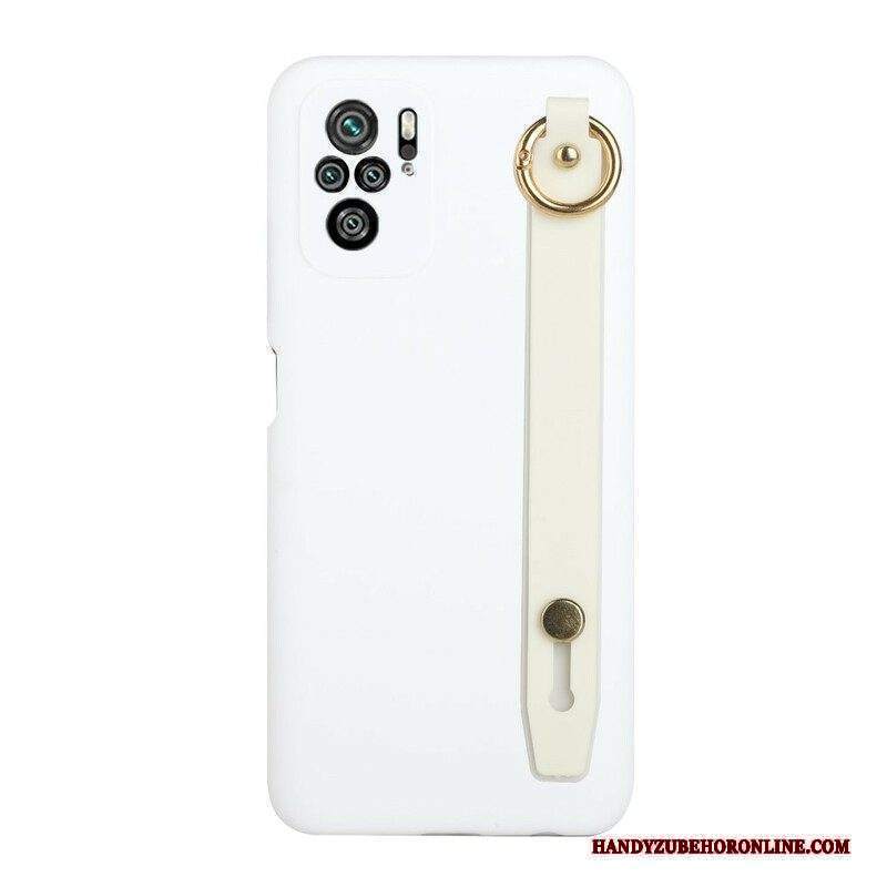 Cover Xiaomi Redmi Note 10 / 10S Silicone Con Cinturino Di Supporto