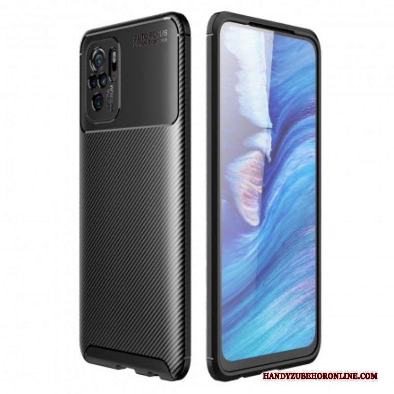 Cover Xiaomi Redmi Note 10 / 10S Struttura Flessibile In Fibra Di Carbonio