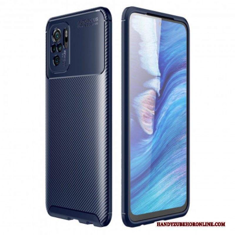 Cover Xiaomi Redmi Note 10 / 10S Struttura Flessibile In Fibra Di Carbonio