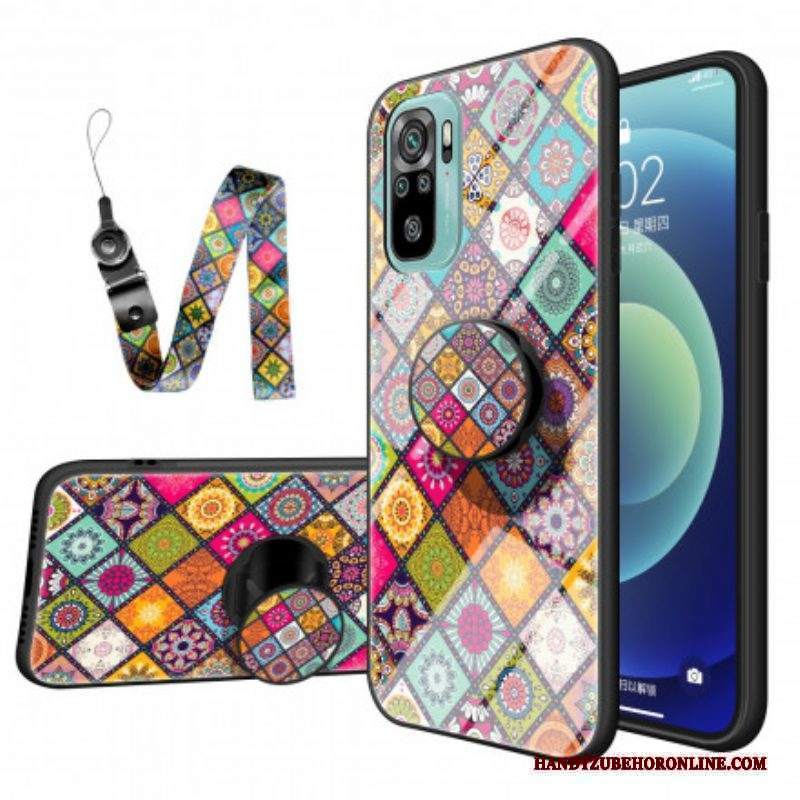 Cover Xiaomi Redmi Note 10 / 10S Supporto Magnetico Patchwork