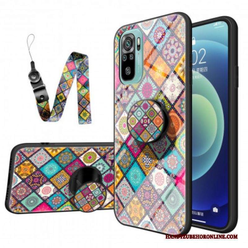 Cover Xiaomi Redmi Note 10 / 10S Supporto Magnetico Patchwork