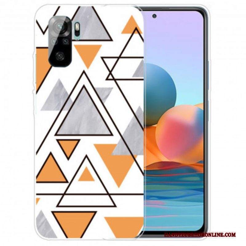 Cover Xiaomi Redmi Note 10 / 10S Triangoli Di Marmo