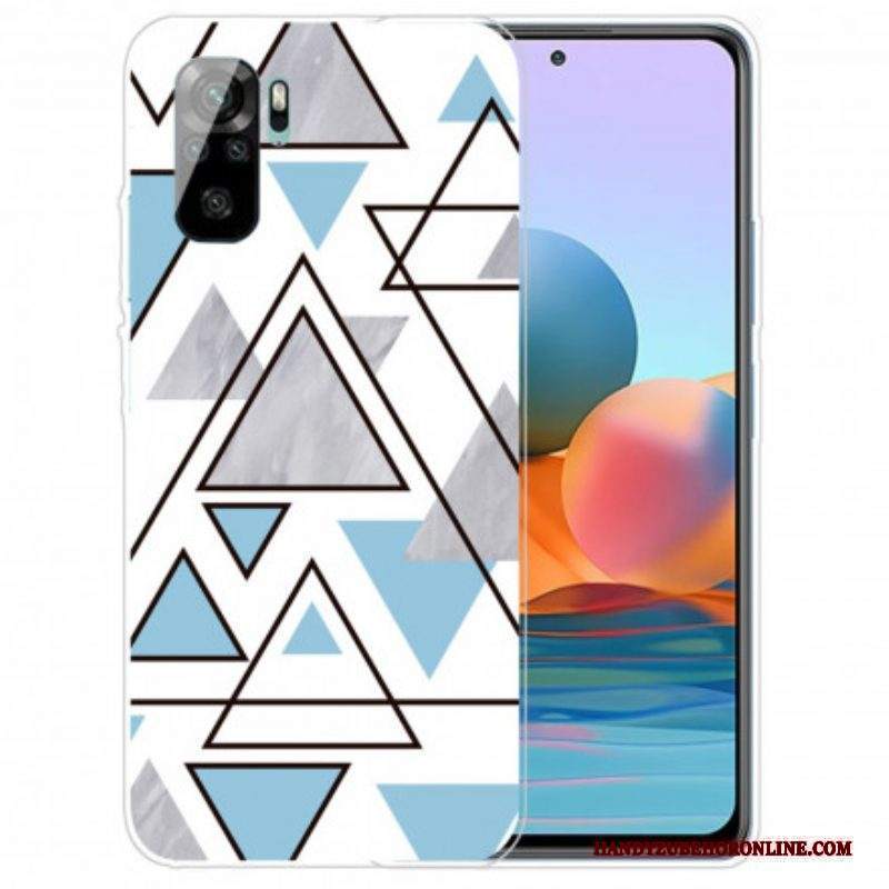 Cover Xiaomi Redmi Note 10 / 10S Triangoli Di Marmo