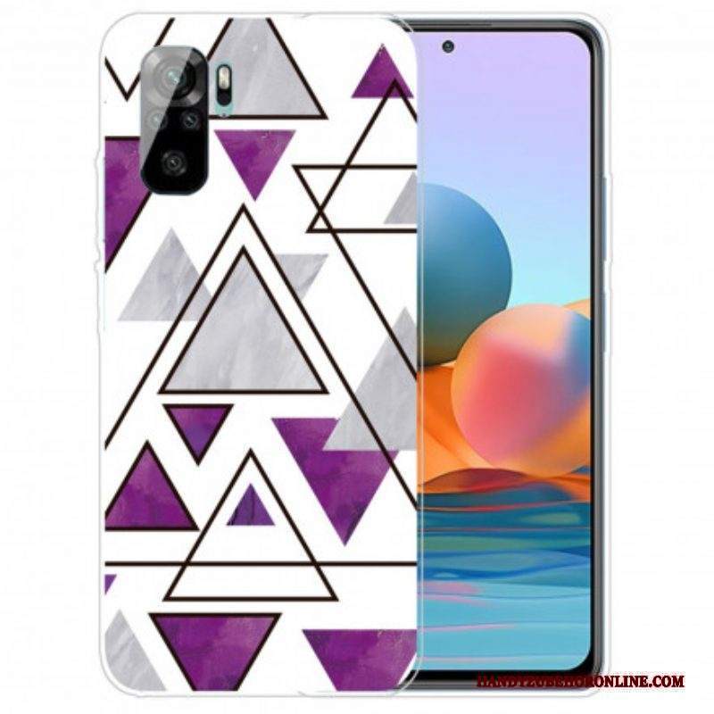 Cover Xiaomi Redmi Note 10 / 10S Triangoli Di Marmo