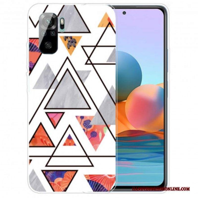 Cover Xiaomi Redmi Note 10 / 10S Triangoli Di Marmo