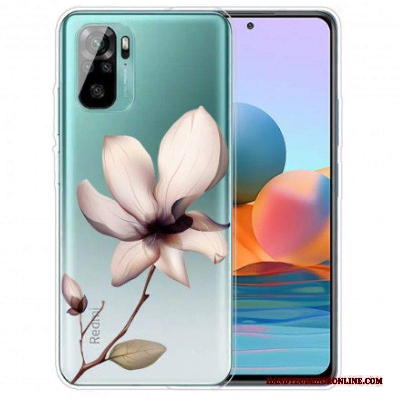 Cover Xiaomi Redmi Note 10 / 10S Un Fiore Trasparente