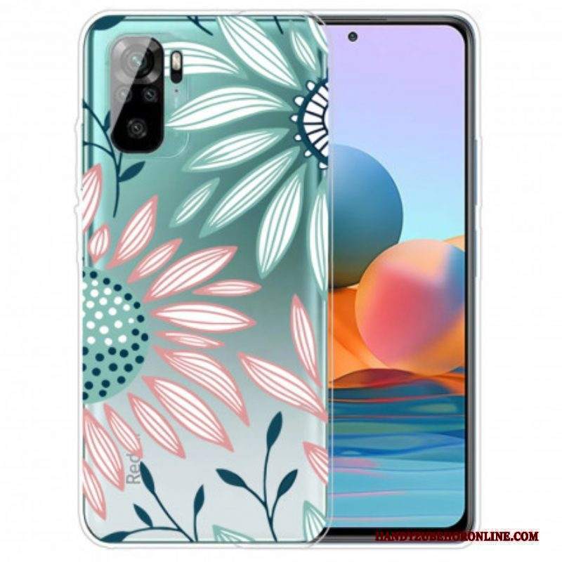 Cover Xiaomi Redmi Note 10 / 10S Un Fiore Trasparente