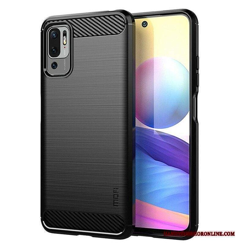 Cover Xiaomi Redmi Note 10 5G Fibra Di Carbonio Spazzolata Mofi