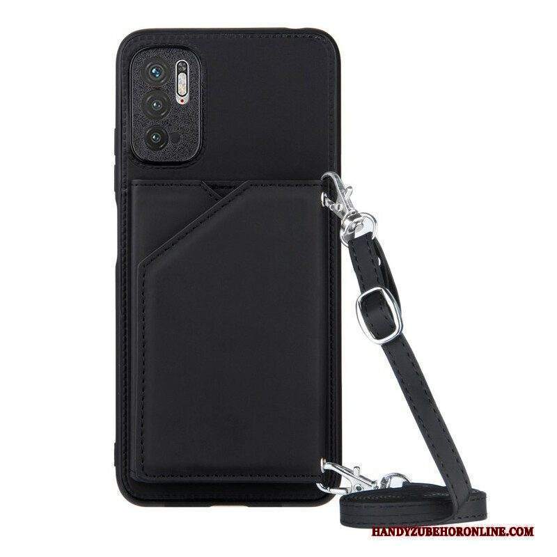 Cover Xiaomi Redmi Note 10 5G Tracolla Portacarte