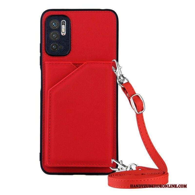 Cover Xiaomi Redmi Note 10 5G Tracolla Portacarte