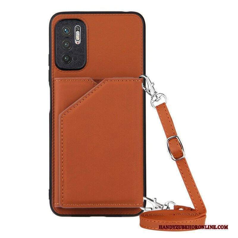 Cover Xiaomi Redmi Note 10 5G Tracolla Portacarte