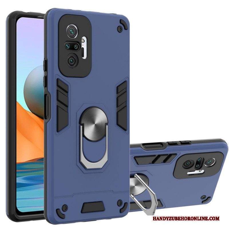 Cover Xiaomi Redmi Note 10 Pro Anello-supporto Staccabile Metallico