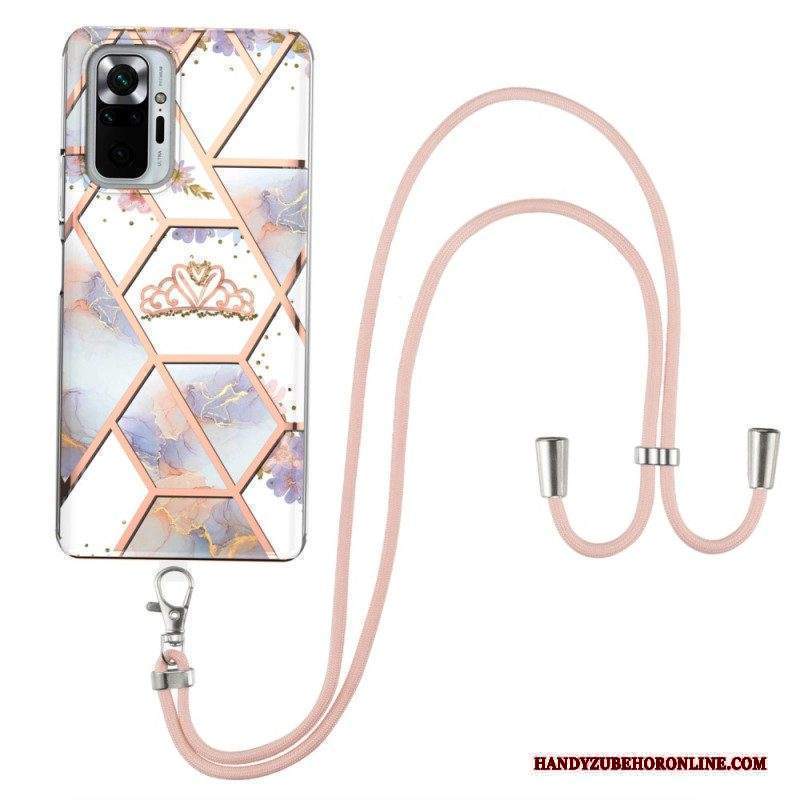 Cover Xiaomi Redmi Note 10 Pro Cavo Di Marmo Floreale