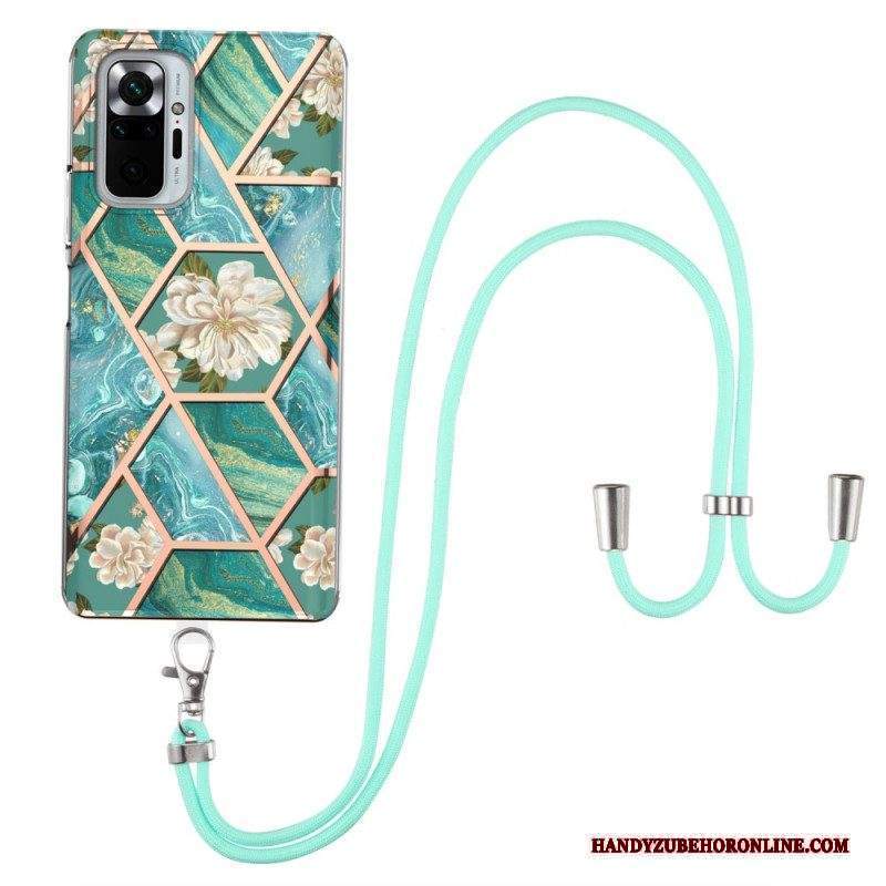 Cover Xiaomi Redmi Note 10 Pro Cavo Di Marmo Floreale