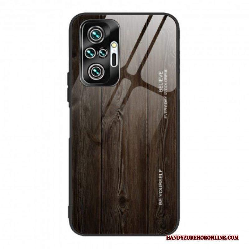 Cover Xiaomi Redmi Note 10 Pro Design In Legno Vetro Temperato