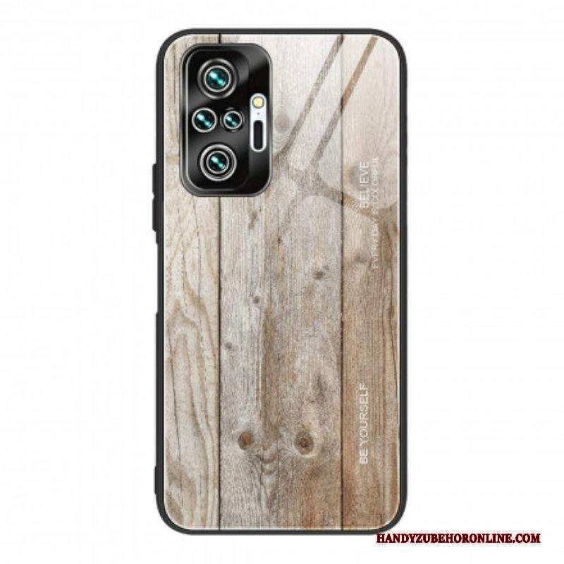 Cover Xiaomi Redmi Note 10 Pro Design In Legno Vetro Temperato