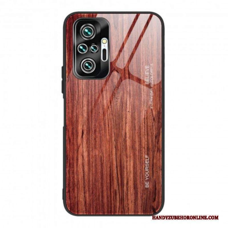 Cover Xiaomi Redmi Note 10 Pro Design In Legno Vetro Temperato