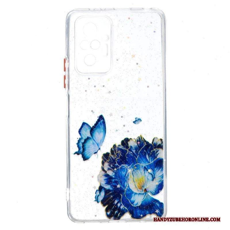 Cover Xiaomi Redmi Note 10 Pro Farfalla Floreale Ibrida