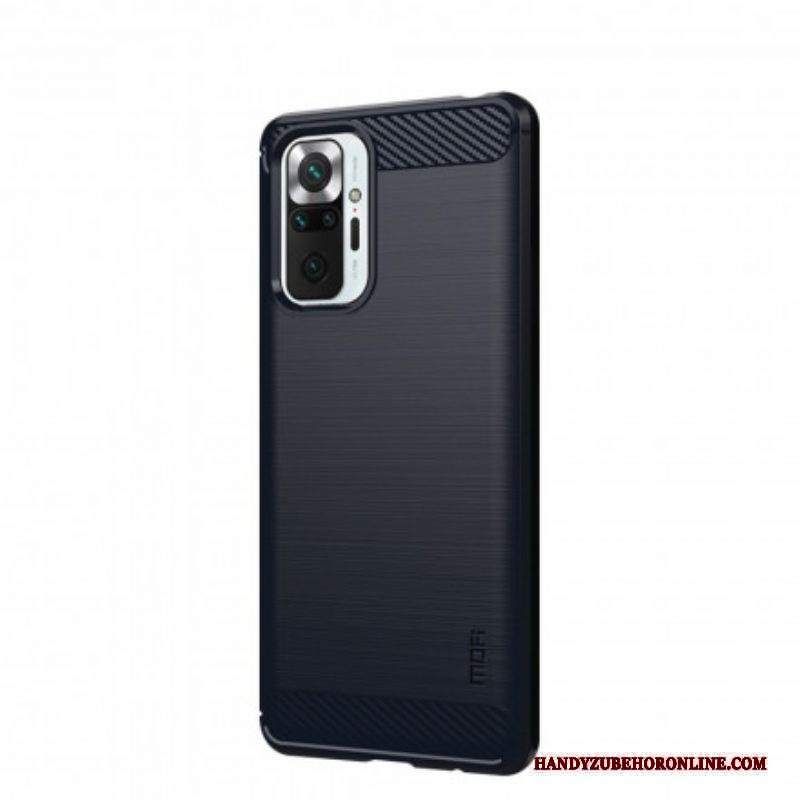 Cover Xiaomi Redmi Note 10 Pro Fibra Di Carbonio Spazzolata Mofi