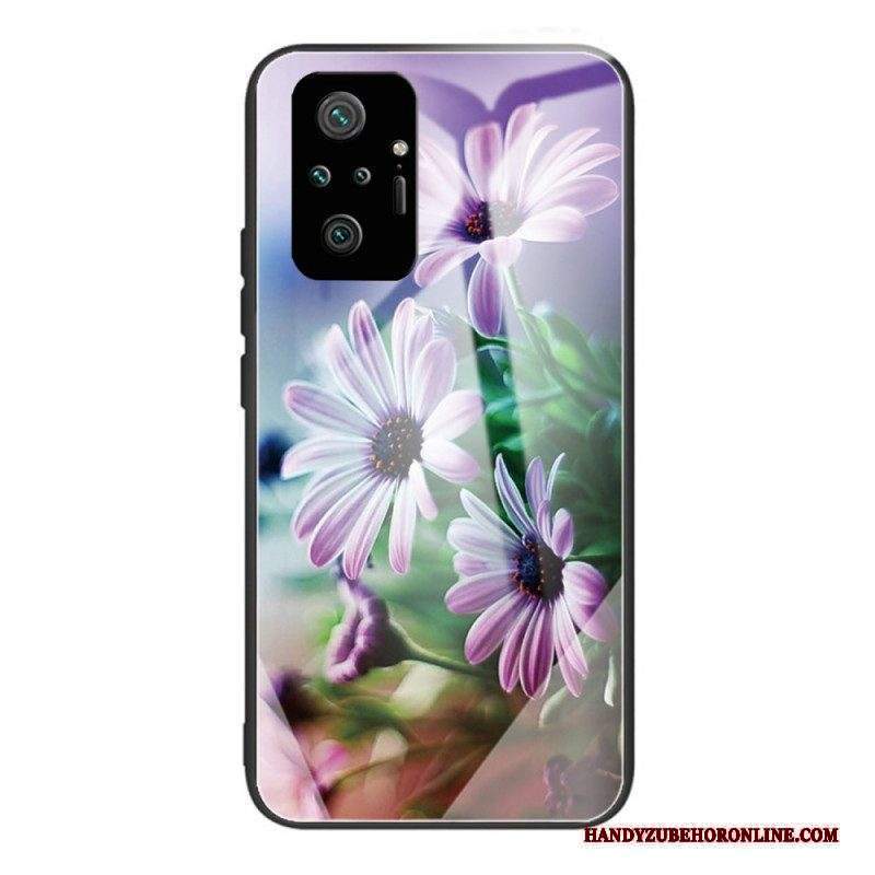 Cover Xiaomi Redmi Note 10 Pro Fiori Realistici In Vetro Temperato