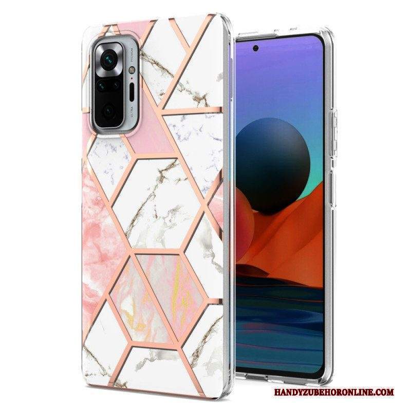 Cover Xiaomi Redmi Note 10 Pro Marmo Dalle Geometrie Intense